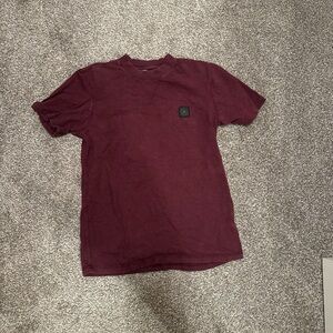 American Eagle Outfitters Maroon Short Sleeve Tee